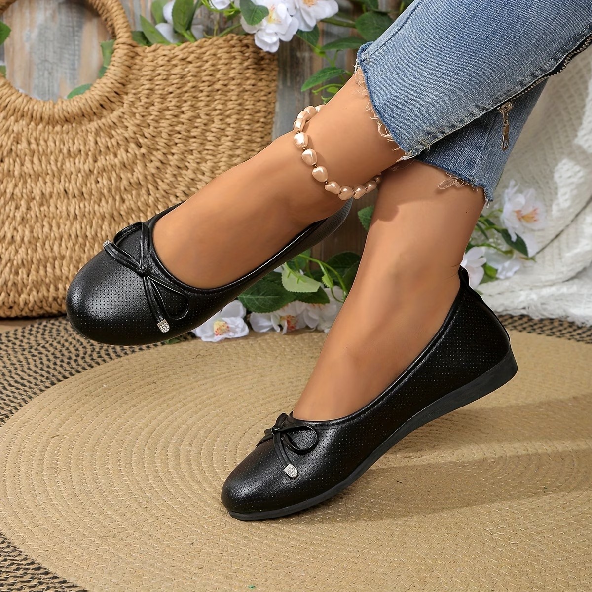 Women's Elegant Bowknot Mary Jane Shoes