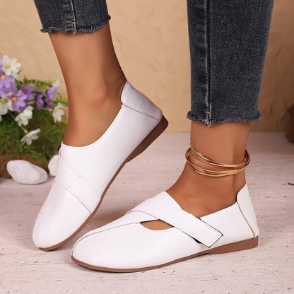 Women's Leather Velcro Comfort Shoes