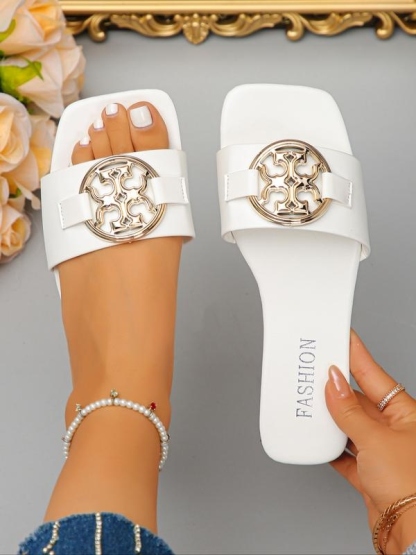 Women's Candy Color Flat Sandals