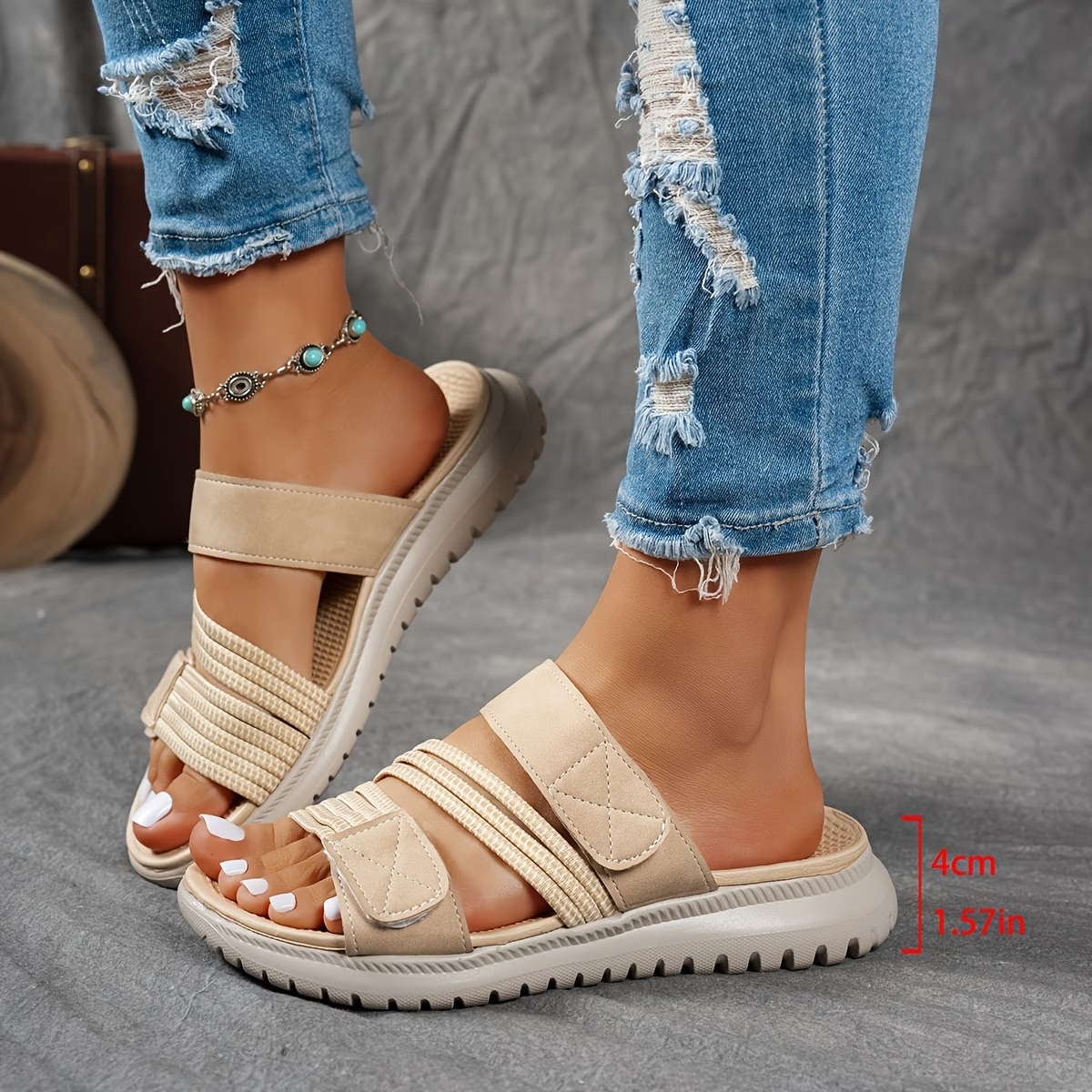 Women's Elastic Webbing Slippers