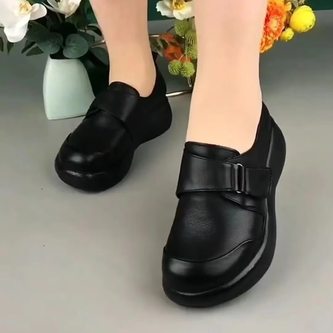 Women's Vintage Hook-Loop Wedge Heels