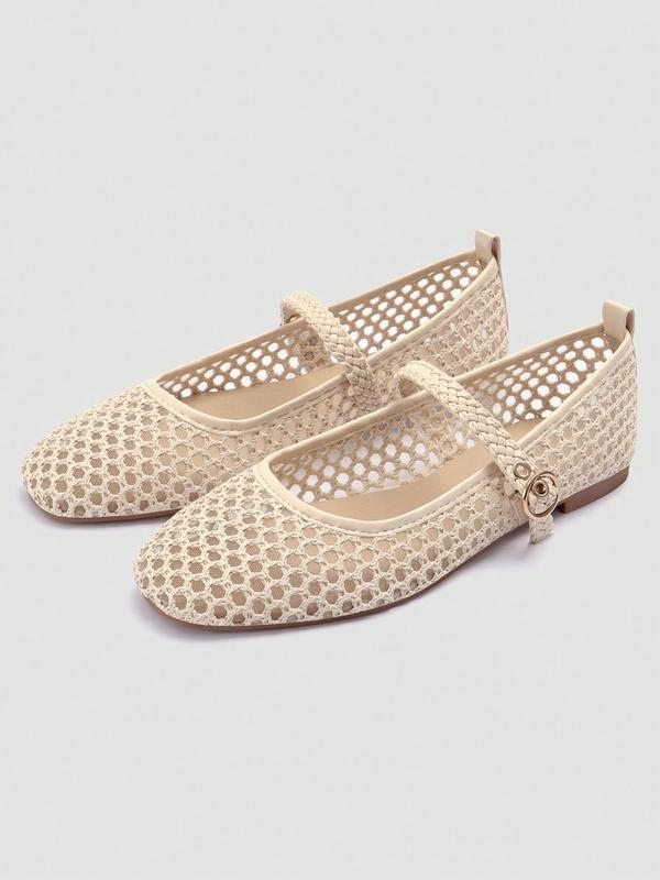Women's Mesh Ballet Mary Jane Flats
