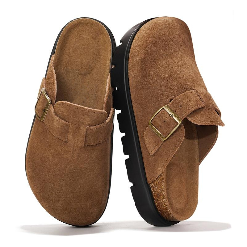Women's Genuine Leather Platform Clogs