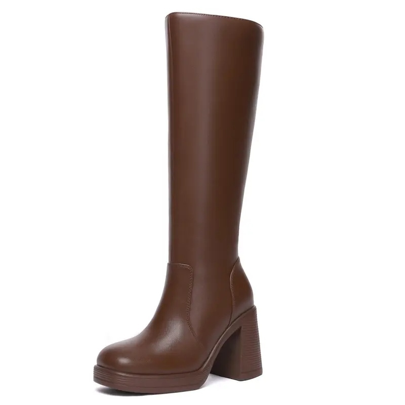Women's BTC Leather Platform Boots