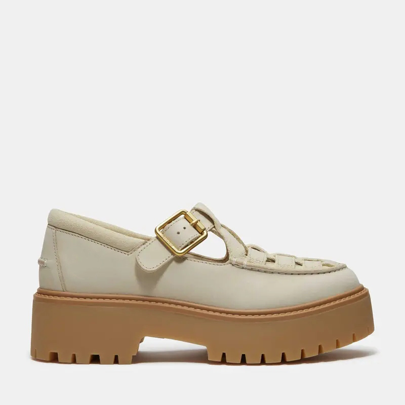 Women's Stone Street Platform Buckle Shoes