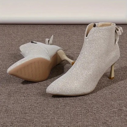 Women Chic Glitter Stiletto Boots