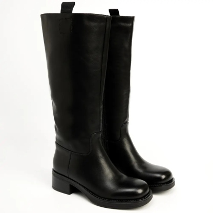 Ladies Faux Leather Zip Comfy Boots