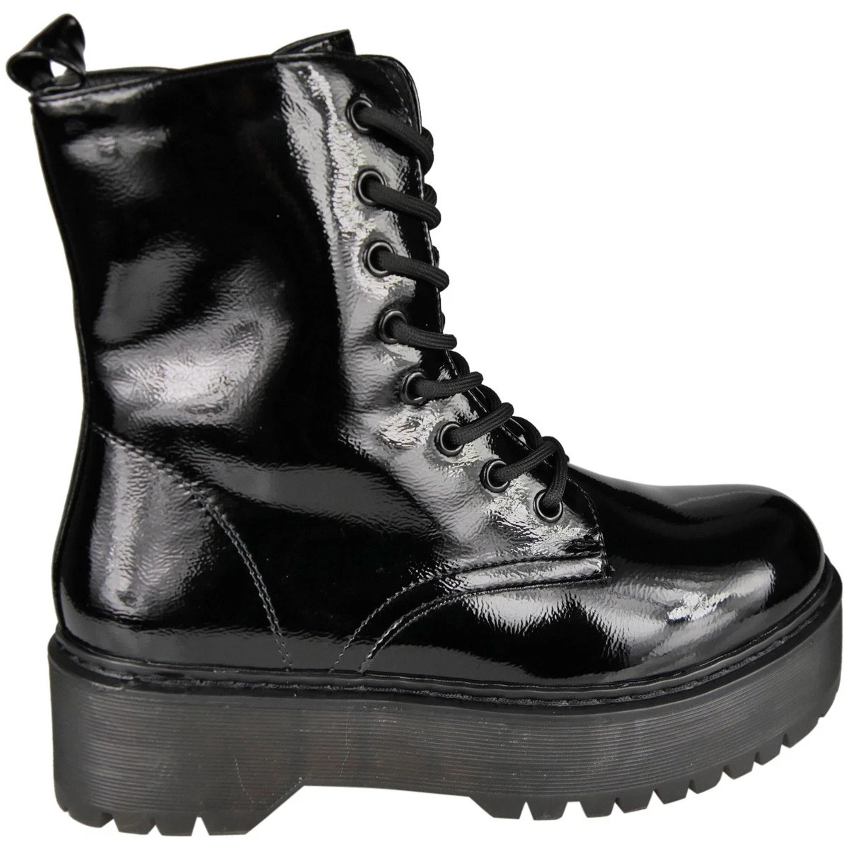Ladies Punk Goth Zip Casual Boots