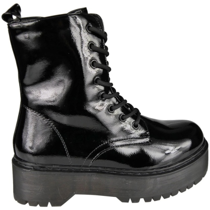 Ladies Punk Goth Zip Casual Boots