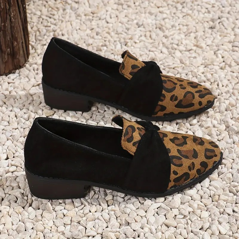 Women'S Leopard Oxford Shoes