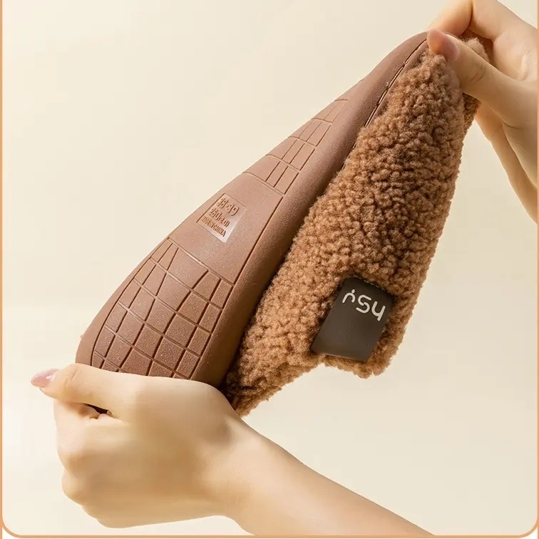 Women's Fuzzy Slip on Slippers