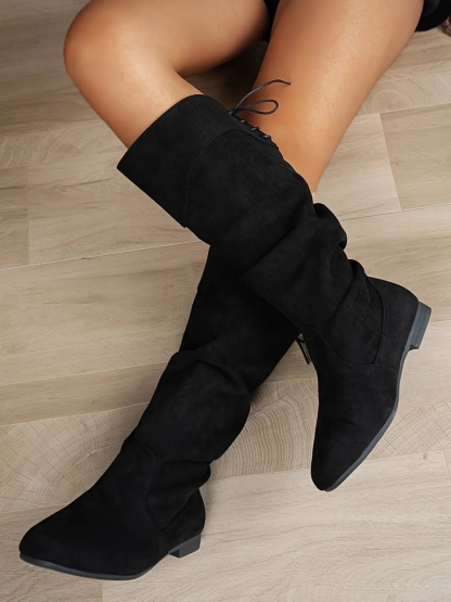Women's Knee-High Low Heel Fashion Boots