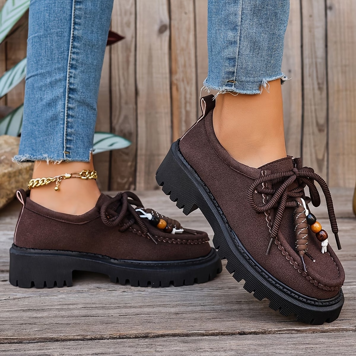 Women's Lace-Up Oxford Shoes