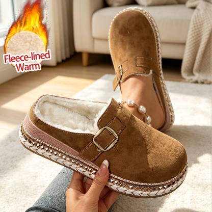 Women's Synthetic Velvet Upper Wedge Sandals