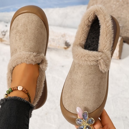 Women's Fleece-Lined Warm Short Boots