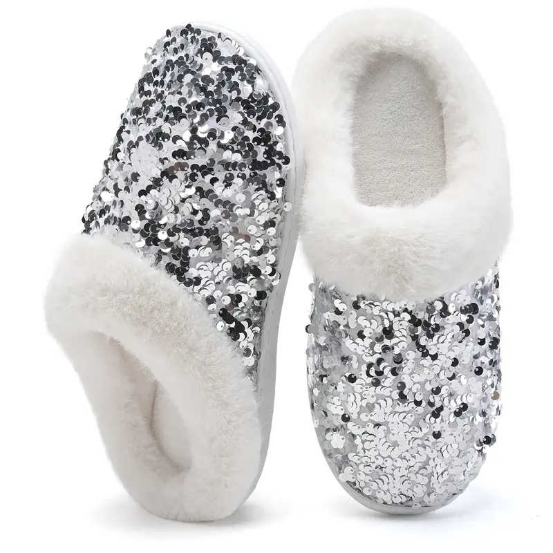 Women's Sequins House Slippers