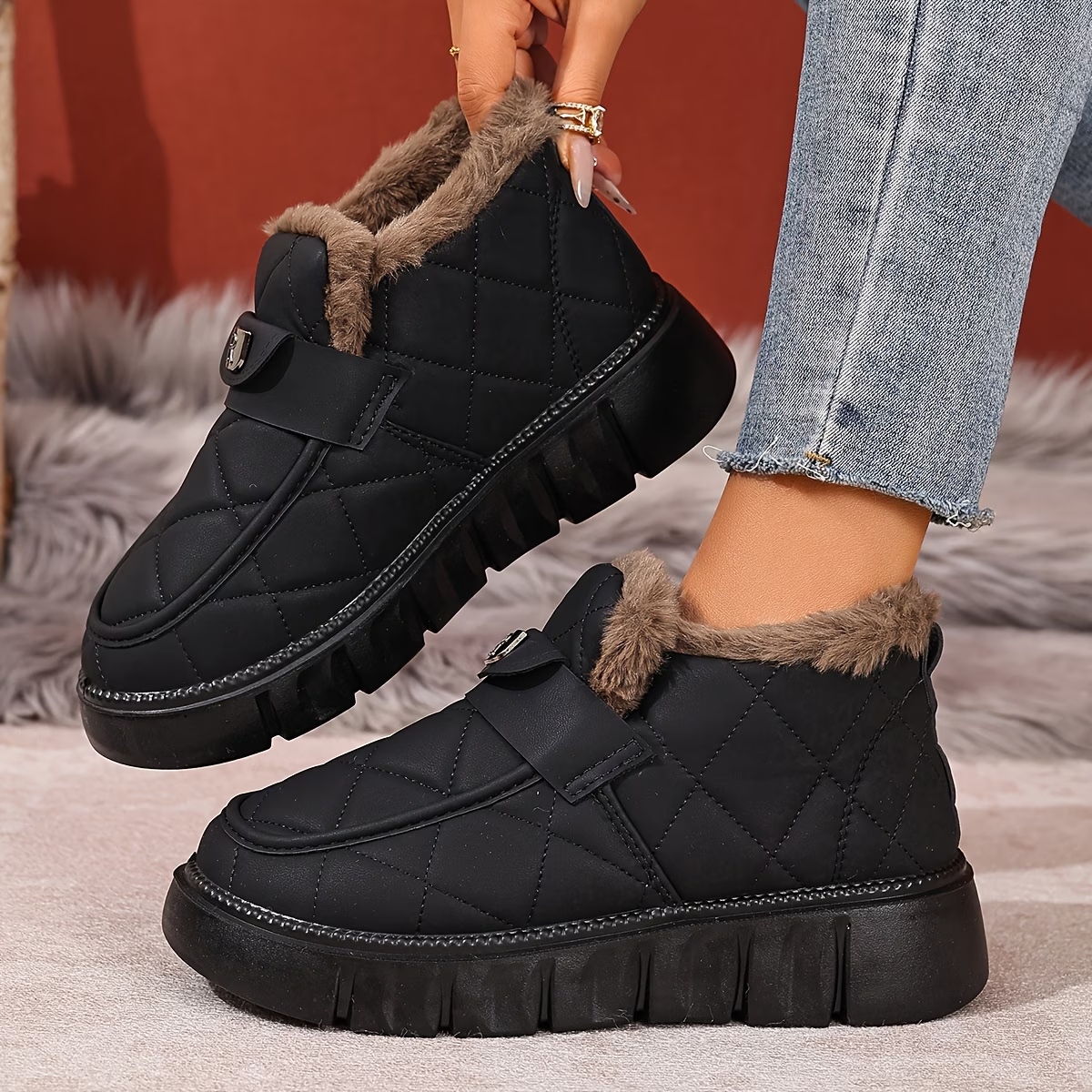 Women's Cozy Comfy Random Snow Boot