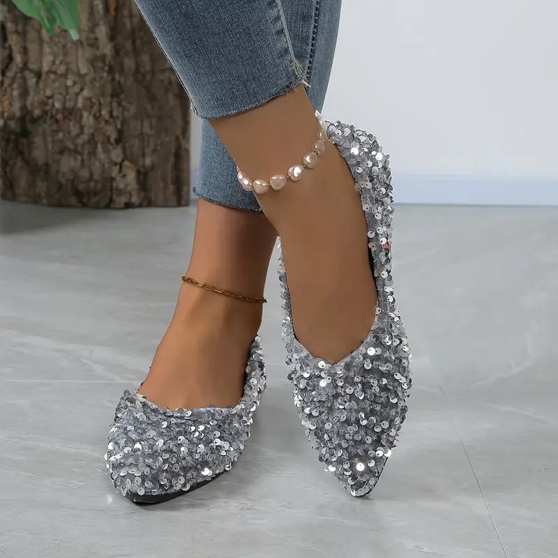 Elegant French Style Pointed Toe Flats