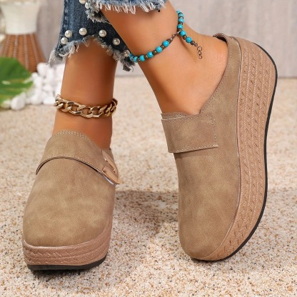 Women's Thick Platform Half-Slip Sandals