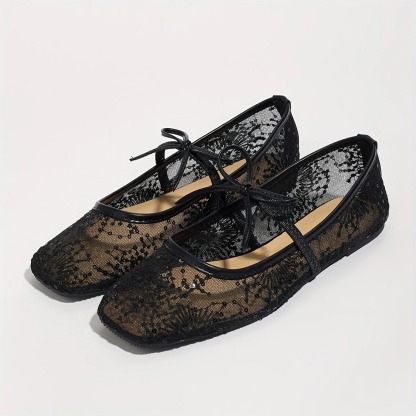 Women's Floral Mary Jane Ballet Flats
