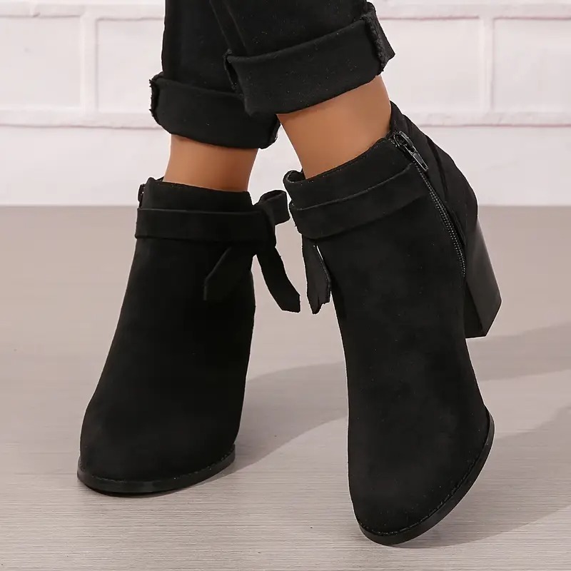 Women's Zipper Closure Ankle Boots