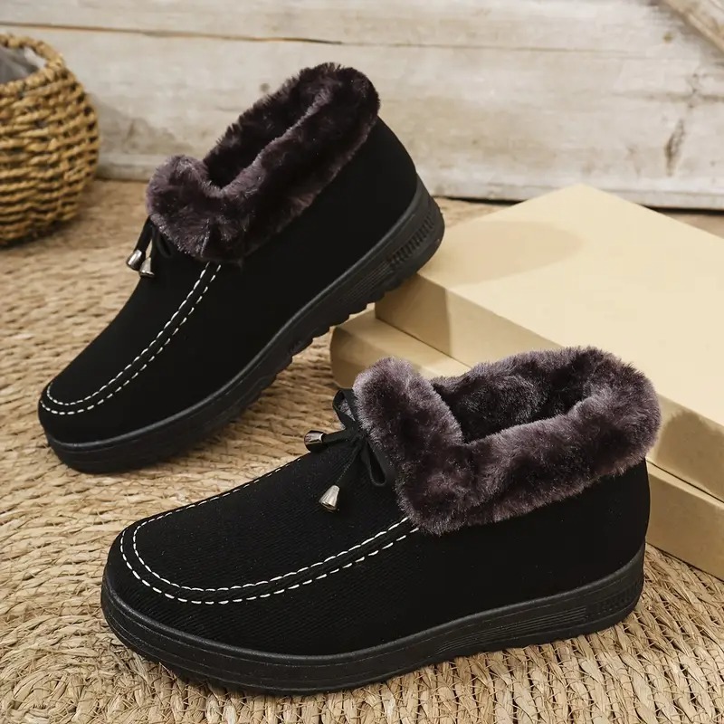Women's Cozy Fleece-Lined Ankle Boots