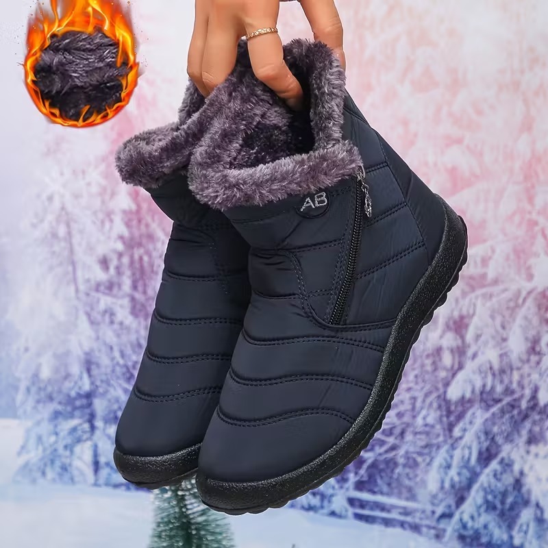 Women's Fuzzy Collar Ankle Booties