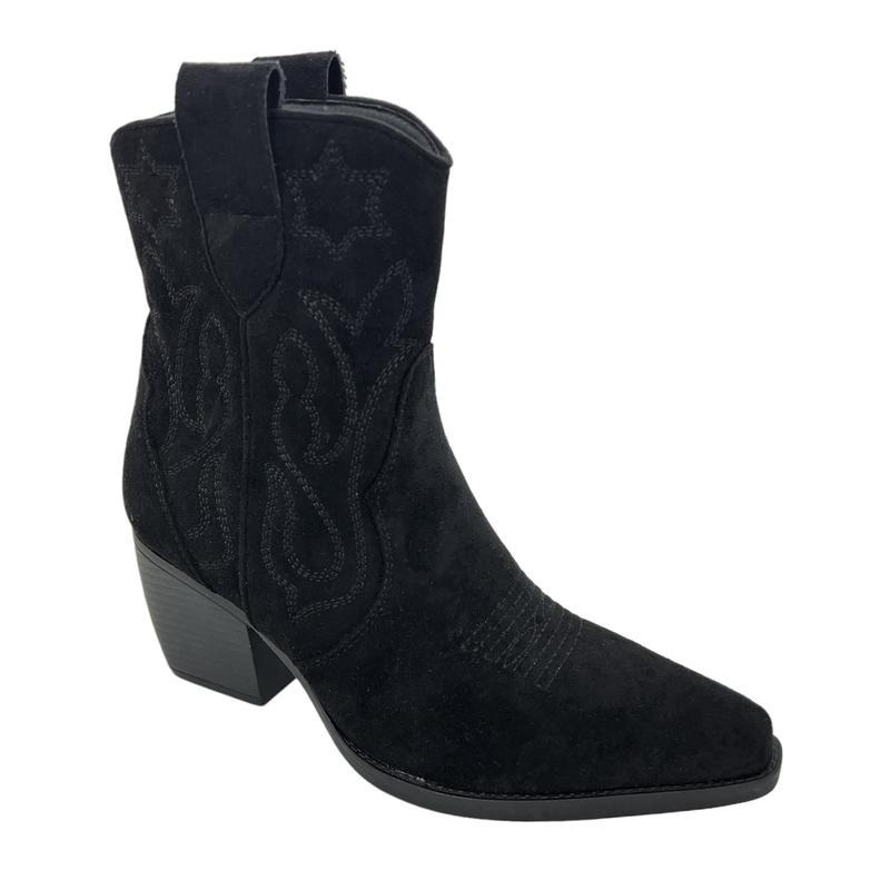 Women's Faux Suede Mid Calf Cowboy Boots