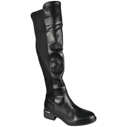 Over The Knee Zip Lyrca Boots