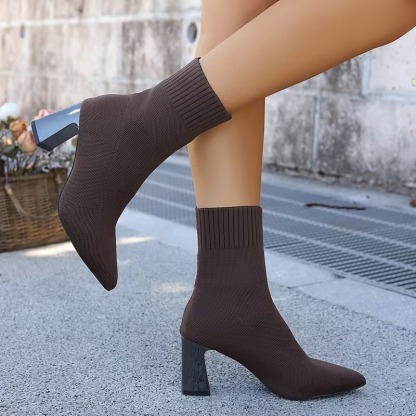 Women's Chunky Heel Party Pumps