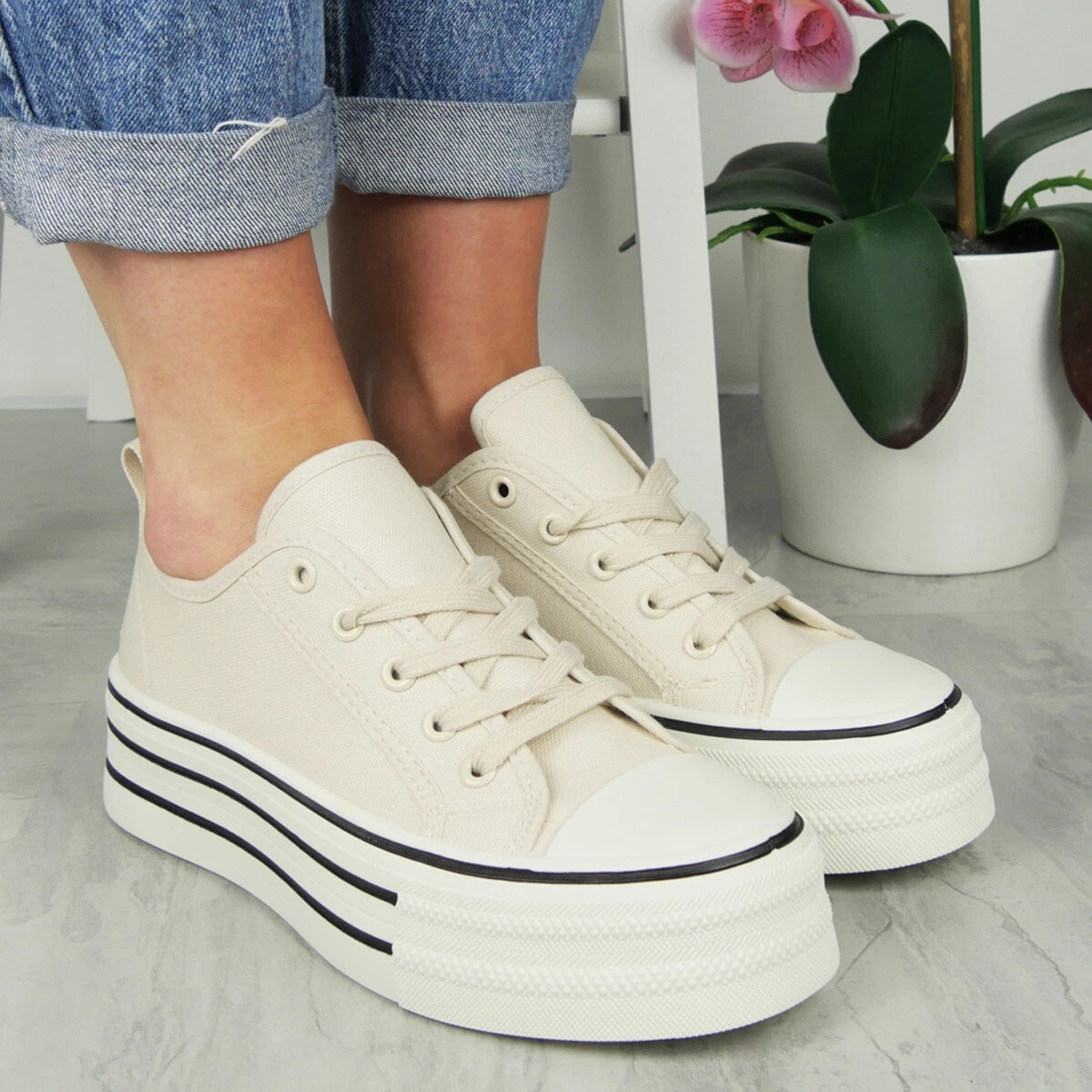 Women's Platform High Heel Gym Pumps