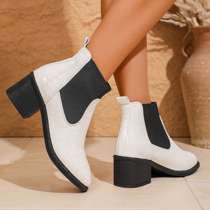 Women's Glossy Cover Ankle Boots