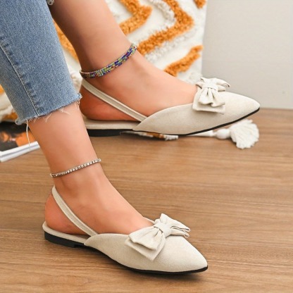 Women's Simple Bow Flat Shoes