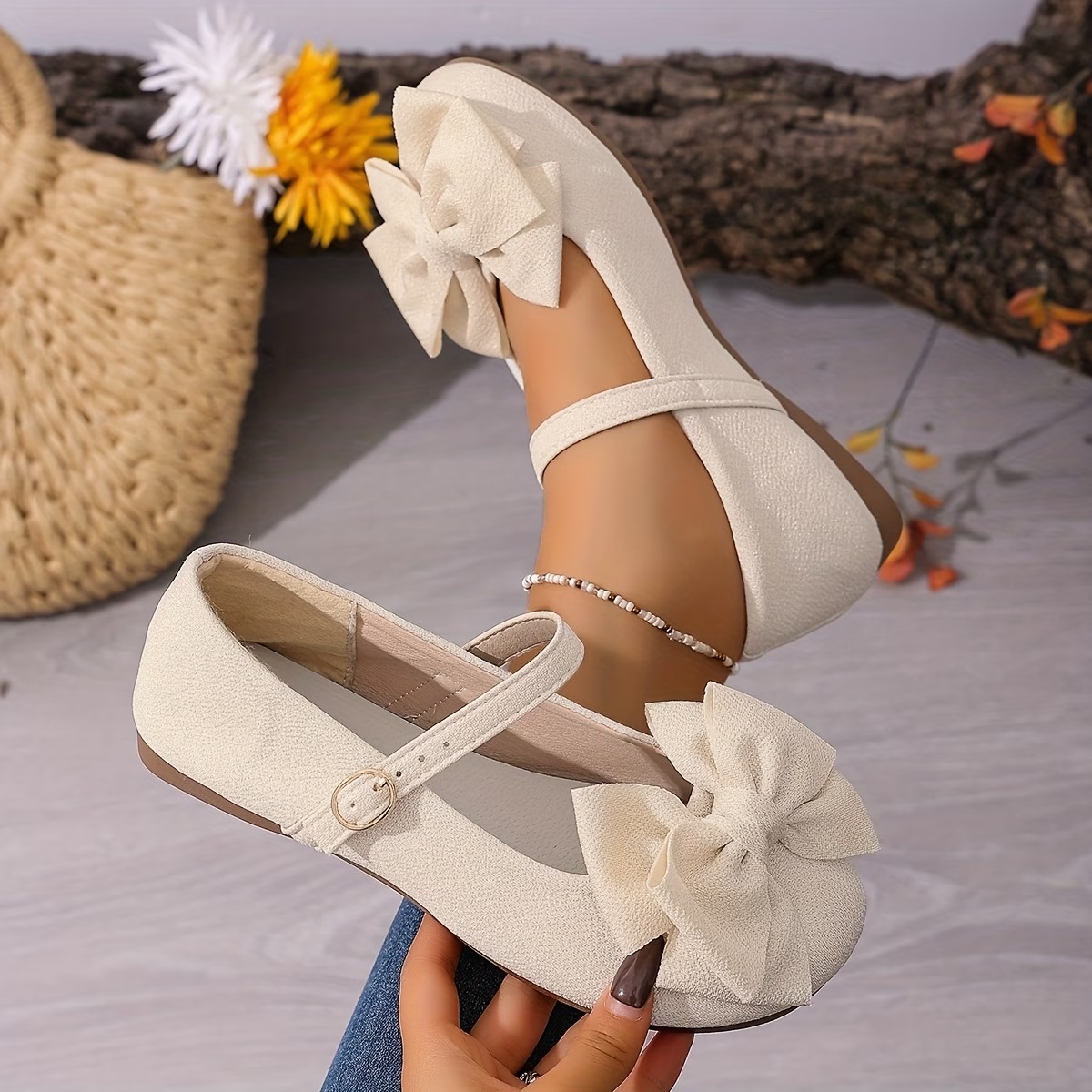 Women's Bowknot Mary Jane Flat Shoes