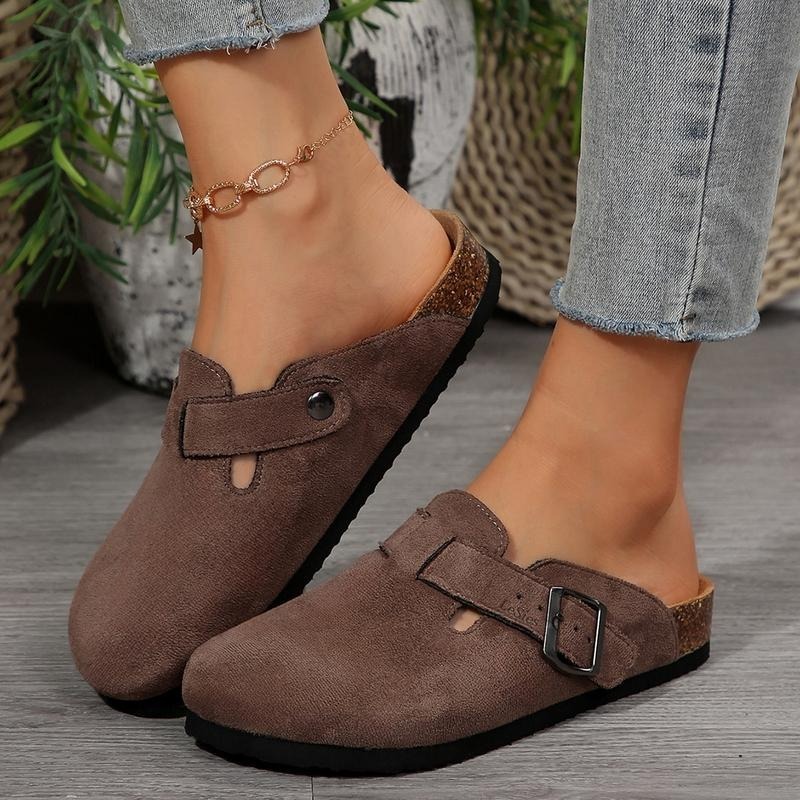 Women's Comfy Suede Leather Slippers