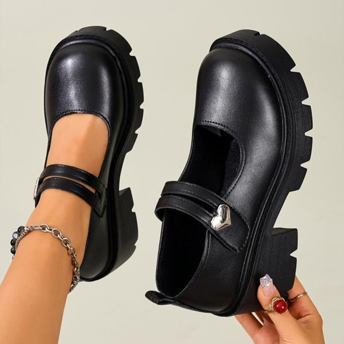 Women's Versatile Mary Jane Heeled Loafers