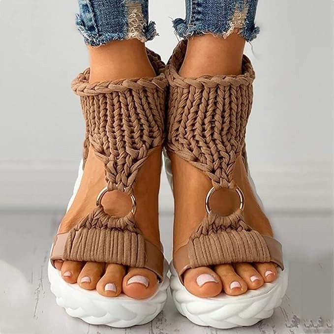 Women's Knitted Platform Sandals