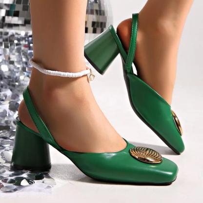 Women's New Closed Toe Heels