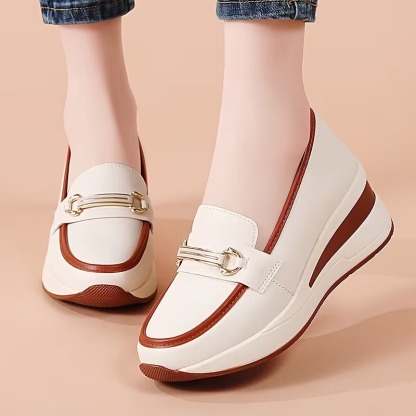 Women's Thick Soled Wedge Loafers