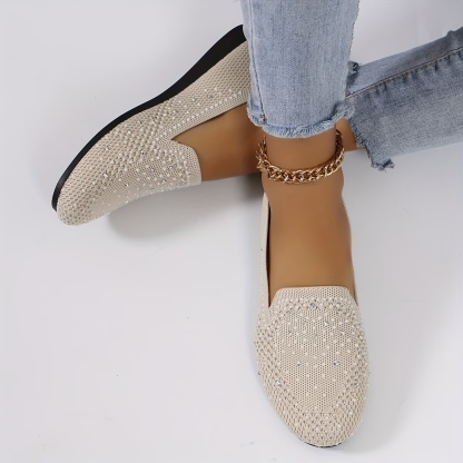 Women's Rhinestone Flat Shoes