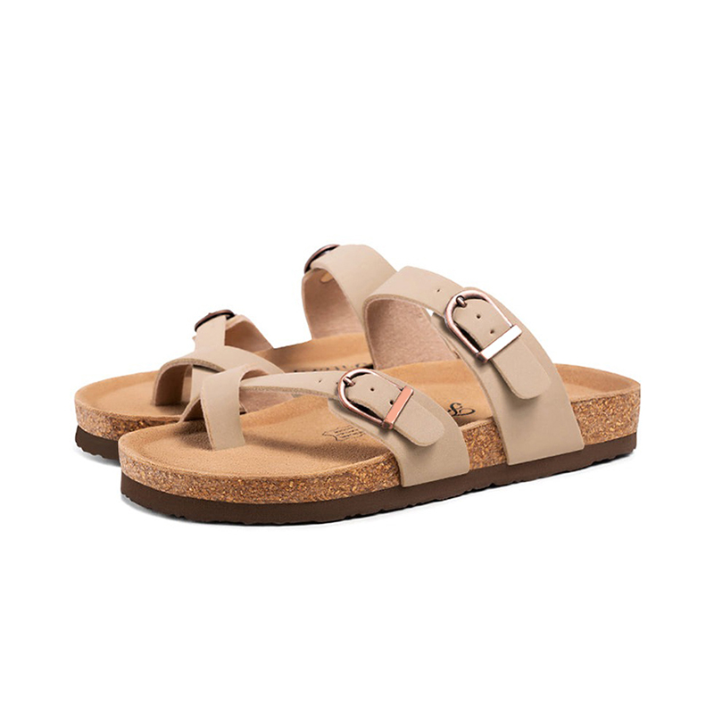 Women's Soft Cork Footbed Slide Sandals