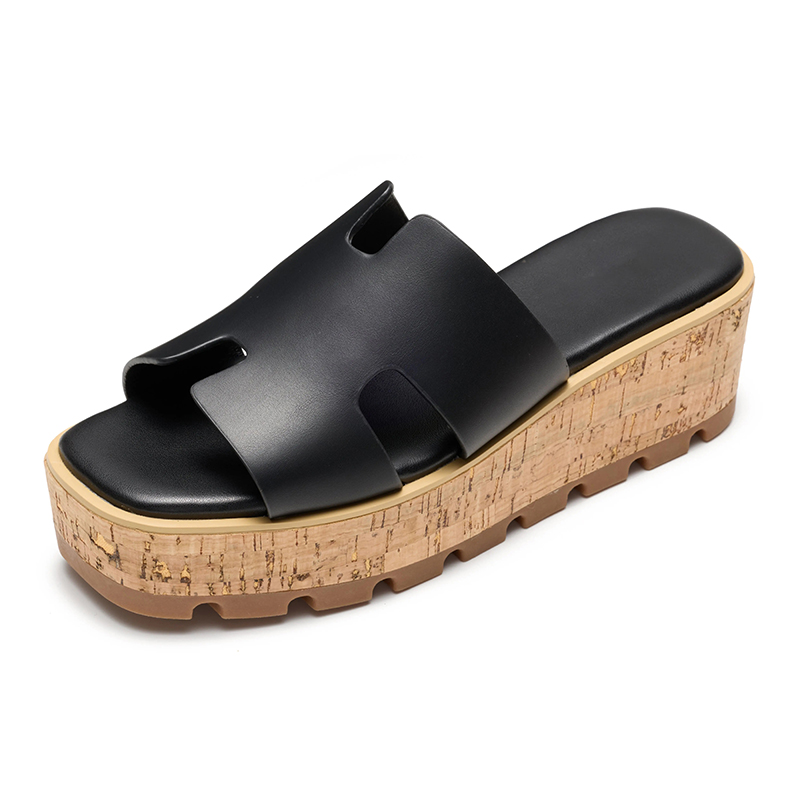 Women's Genuine Leather Wedge Sandals