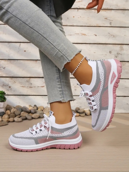 Women's Sporty Colorblock Casual Sneakers