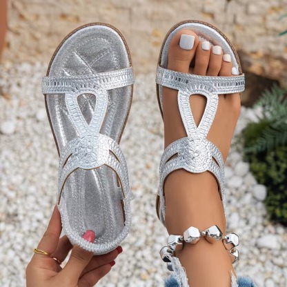 Women's Rhinestone Roman Sandals