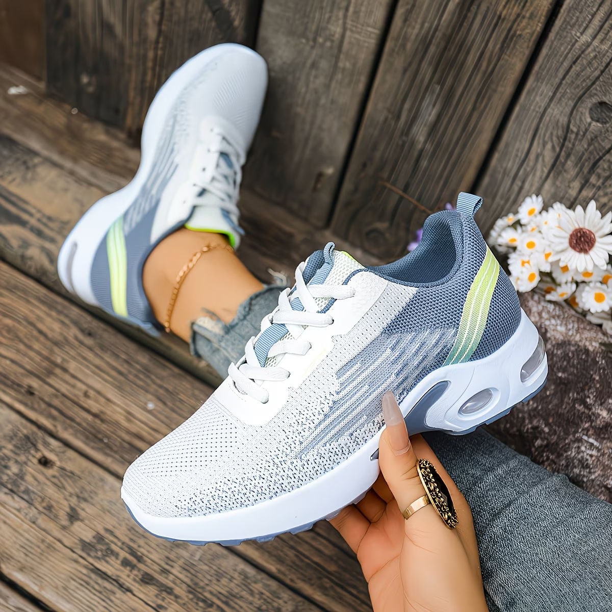 Women's Woven Lace-up Sneakers