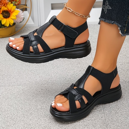 Women's Minimalist Open-toe Platform Sandals