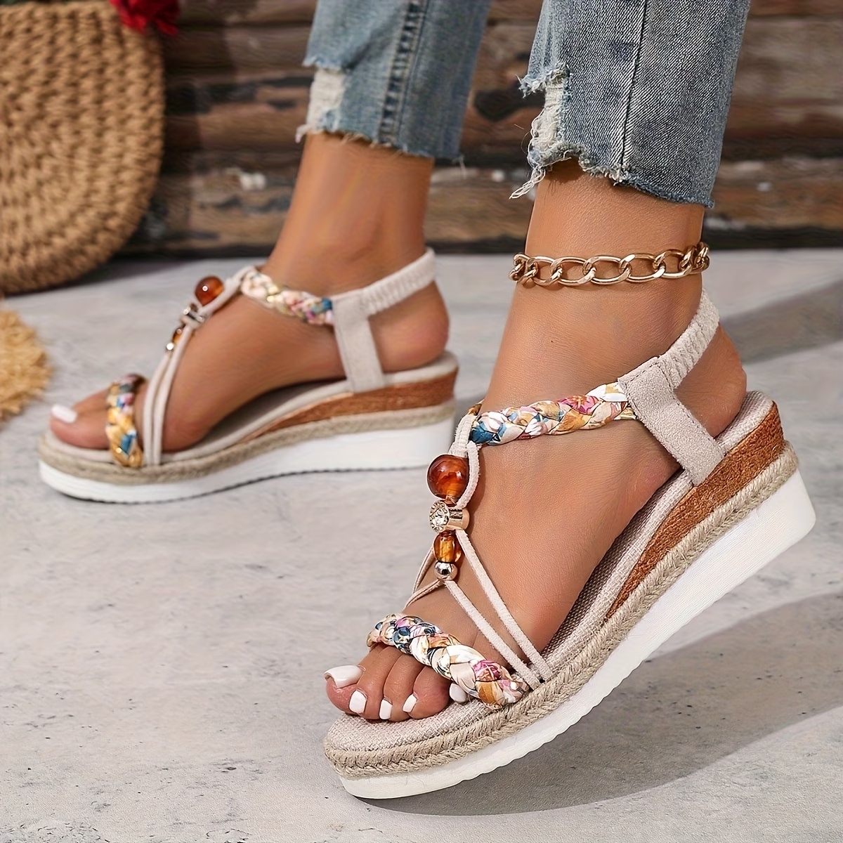 Women's Stylish Bohemian Wedge Sandals