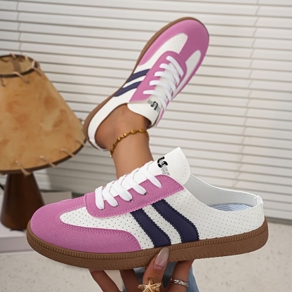 Women's Classic Striped Lazy Shoes