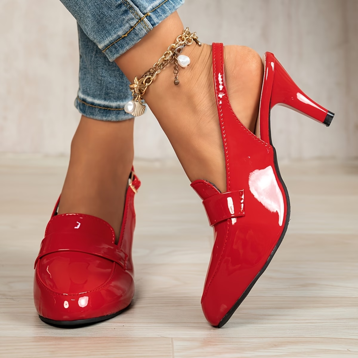 Women's Backless High-Heeled Sandals