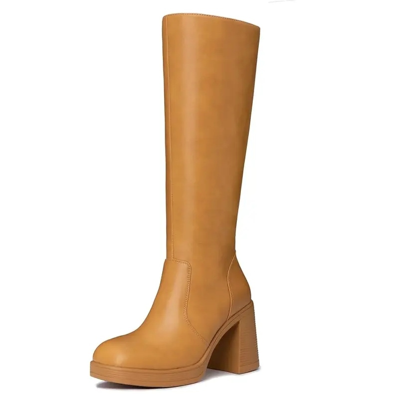 Women's BTC Leather Platform Boots